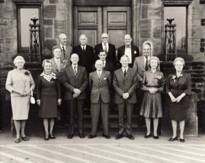 The Hospital Committe 1974, Braham Is Pictured Middle Row, Centre.